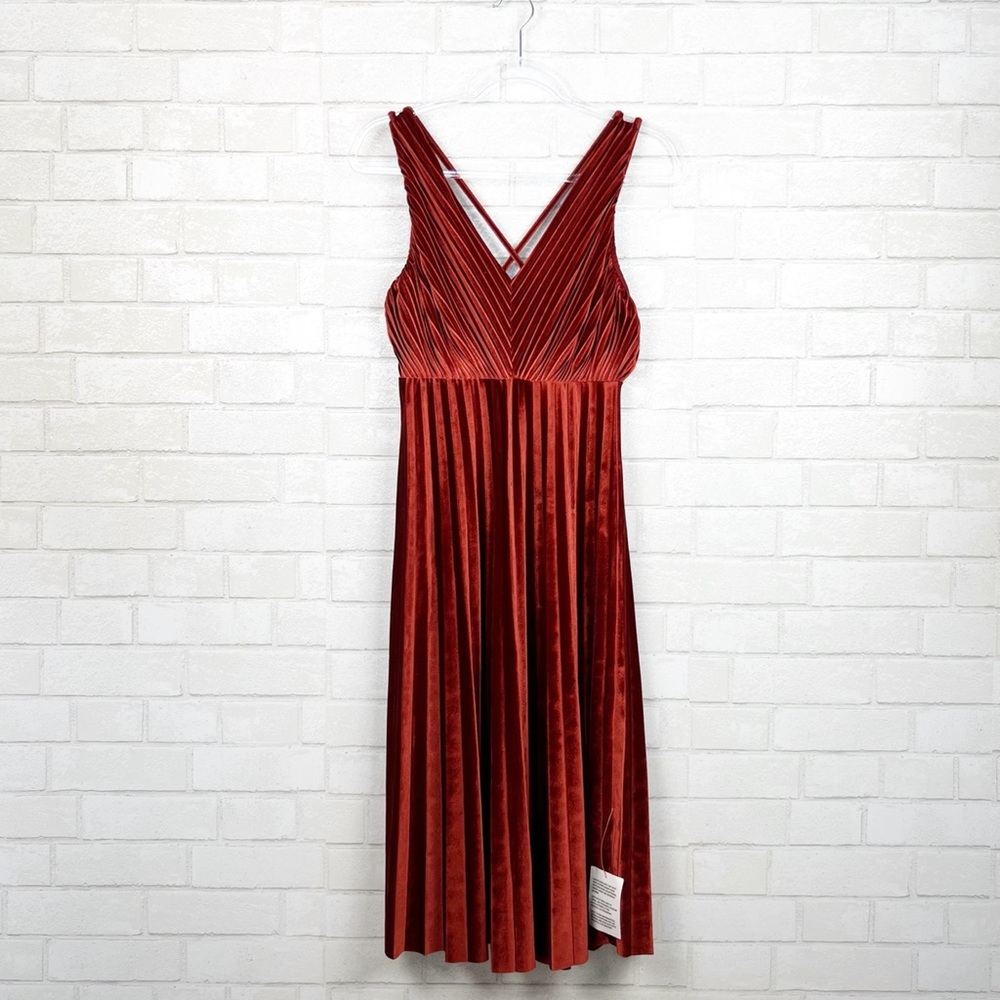 Asos Velvet Copper Strappy Dress